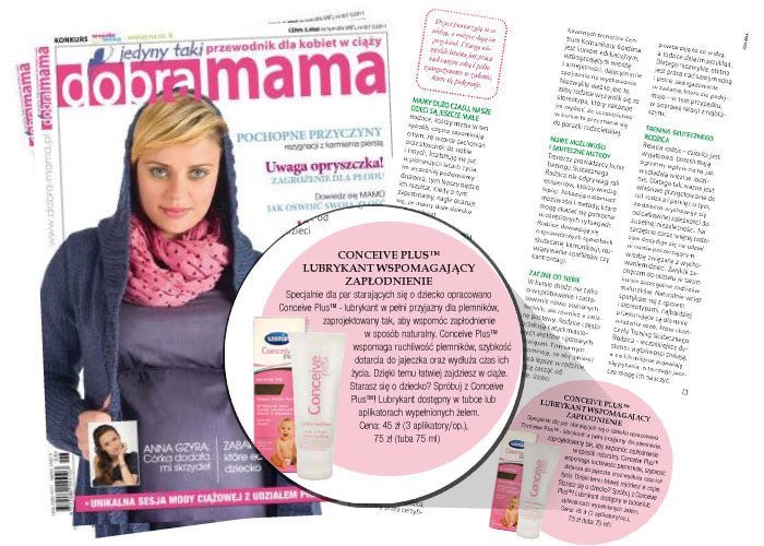 Conceive Plus in magazine Dobra mama - Conceive Plus®