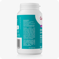 For Motility and Ovulation Support Bundle the image showing a side view of the bottle / pack of Conceive Plus Ovulation Support US on a white background with information about distributor and usage warning written on the product label. Weight is also mentioned on the bottom of the product label