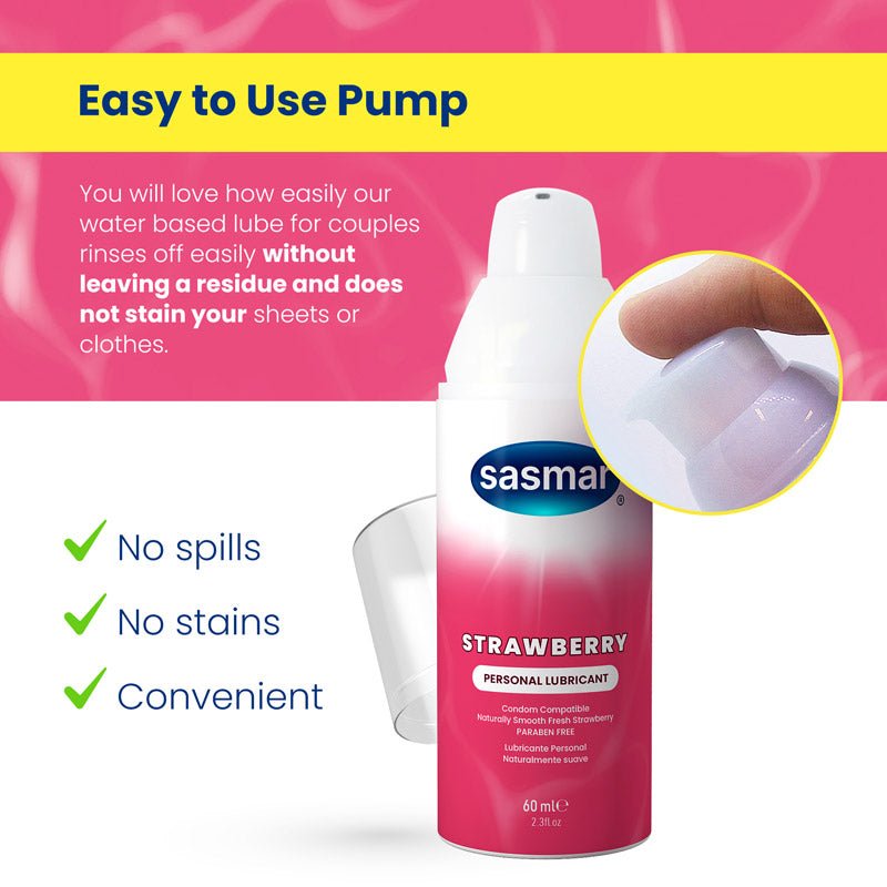 Strawberry Flavored Personal Lubricant - Water - based lubricant - Conceive Plus®