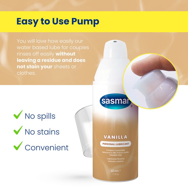 Vanilla Flavored Personal Lubricant - Water - Based Lubricant - Conceive Plus®
