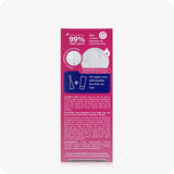 For Women's Fertility Support Bundle the side view image of the box of Conceive Plus Fertility Lubricant 3x4g Pre-filled Applicators on a white background. It contains information about clinical studies showing 99% sperm viability after 2 hours of using the fertility lubricant, and information about clinical use, cautions and ingredients of the lubricant. There is also a small blue box in the upper middle of the tube box suggesting to use it with multi-use tube. The box is placed in the middle of the frame